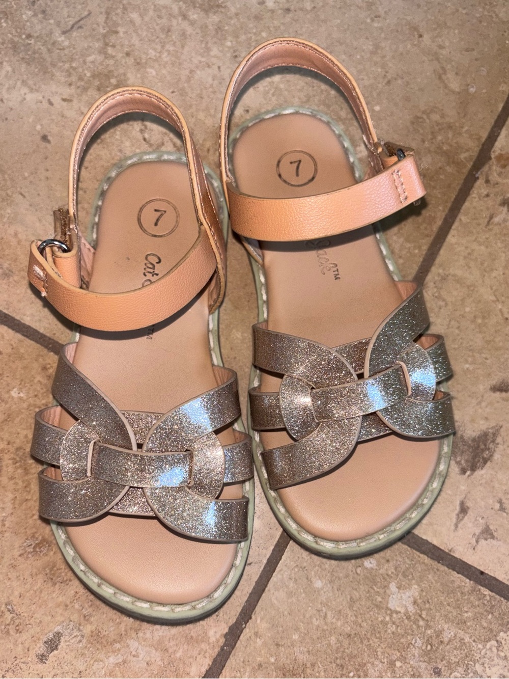 Cat & Jack Sandals Sz 7T
